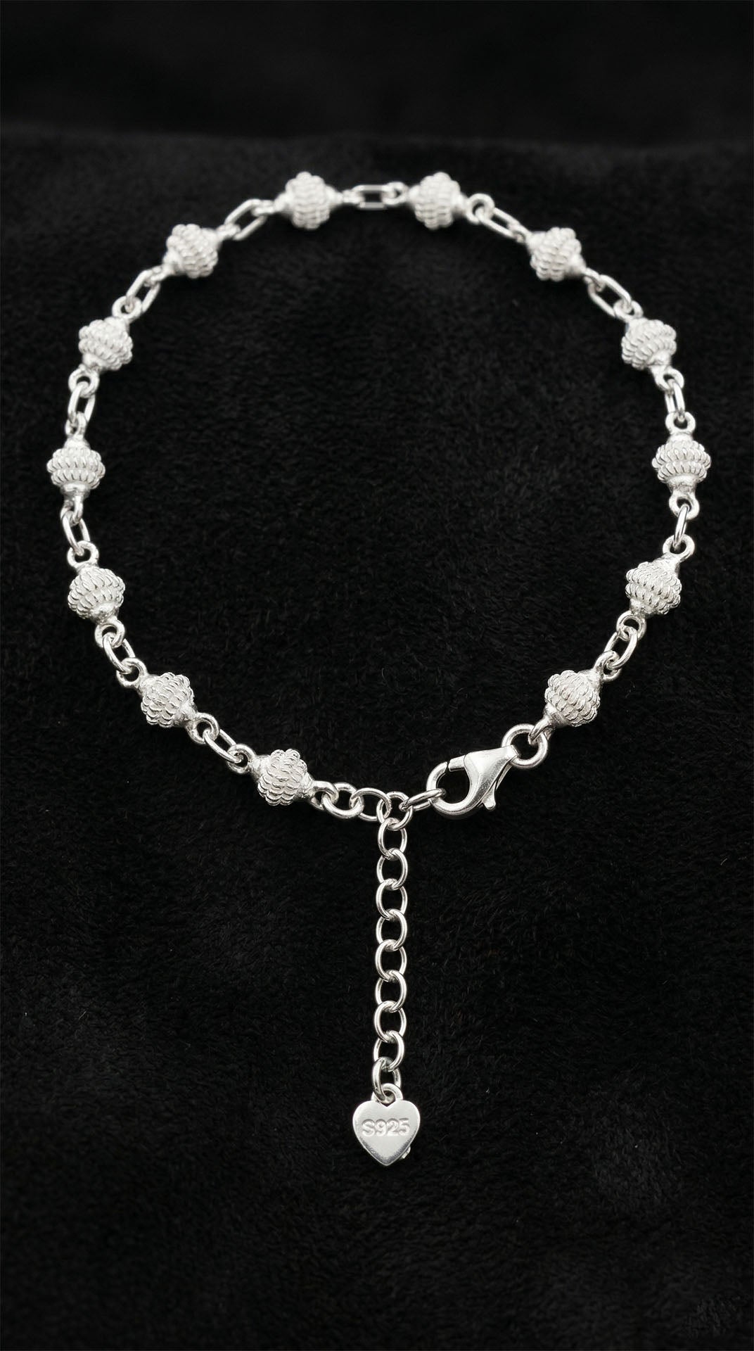 Traditional Cage Filigree Handmade Ball Chain Bracelet Silver – 5mm
