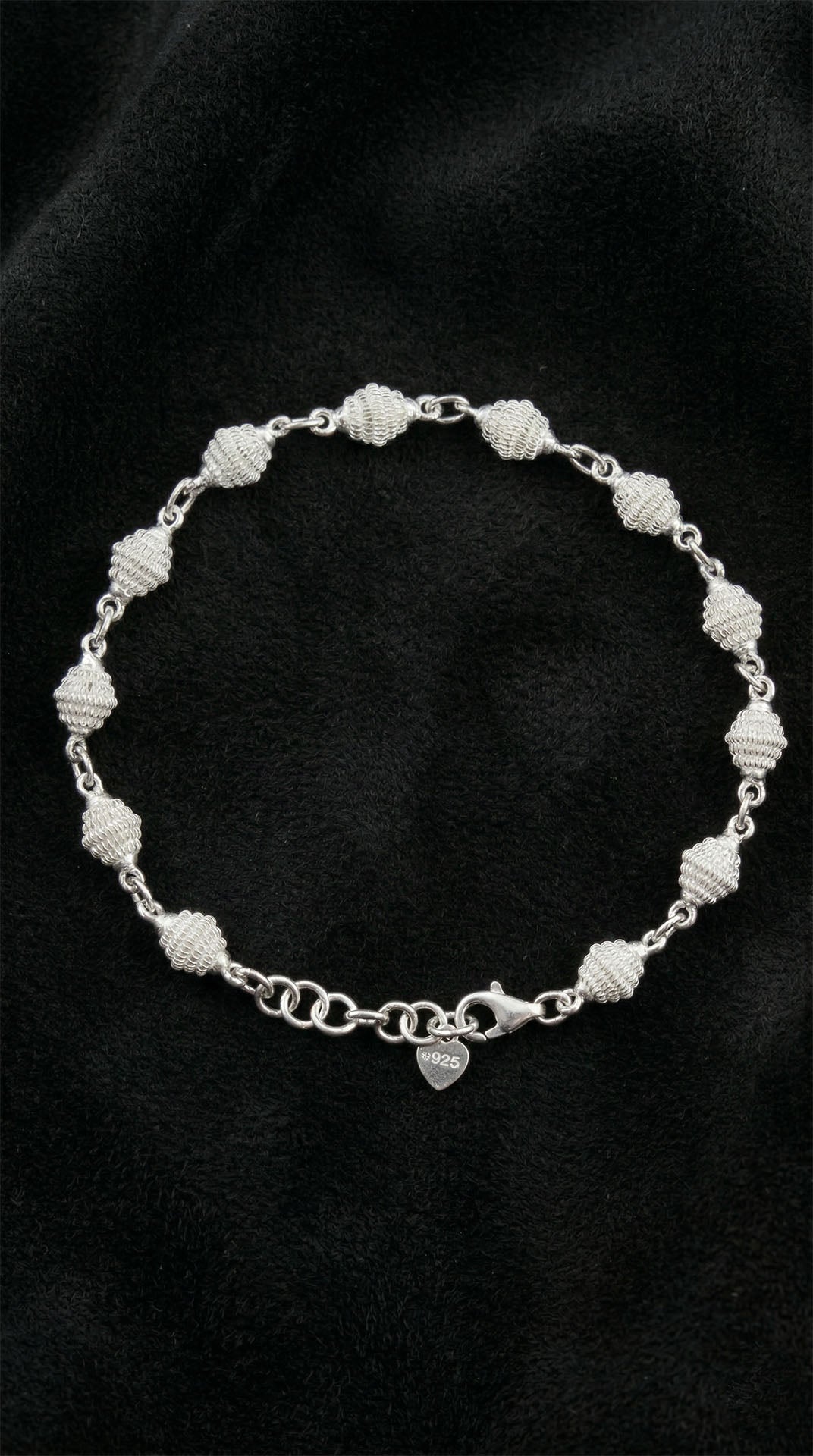 Traditional Cage Filigree Handmade Ball Chain Bracelet Silver – 6mm