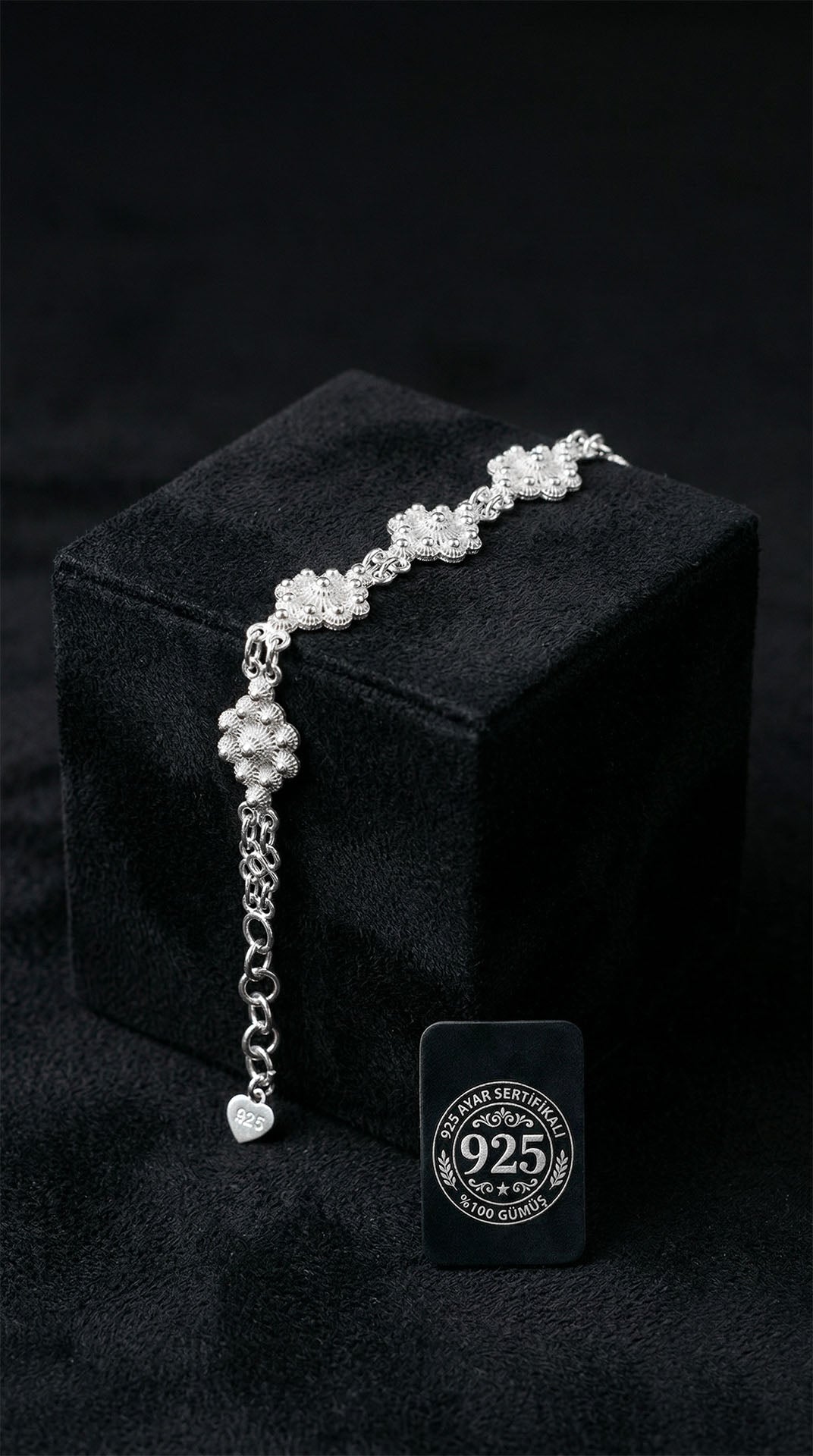 Midyat Heritage Series Floral Bracelet in 925 sterling silver