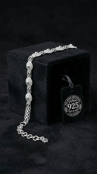 Traditional Filigree Handmade Midyat Heritage Coriander Bracelet Silver