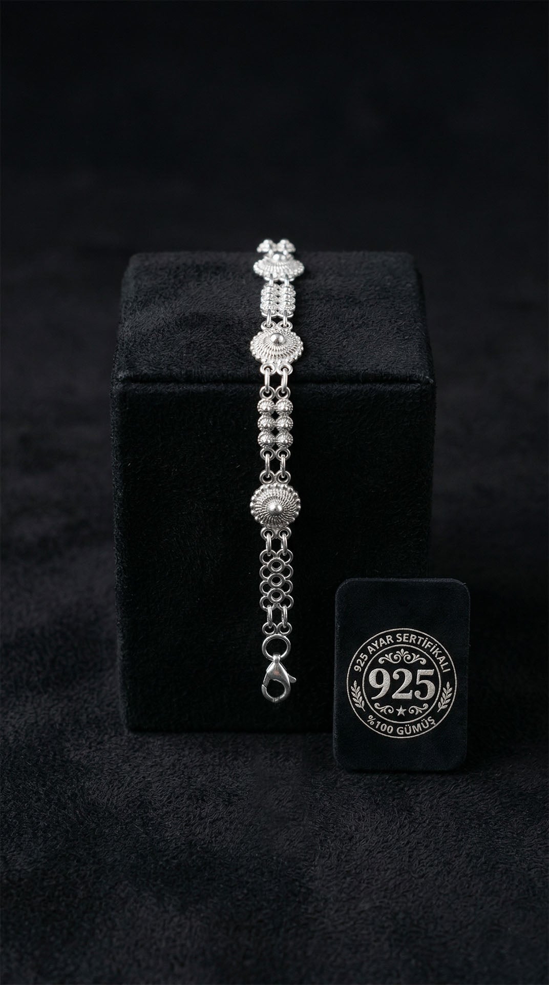 Midyat Heritage Series Coriander Shape Bracelet in 925 sterling silver