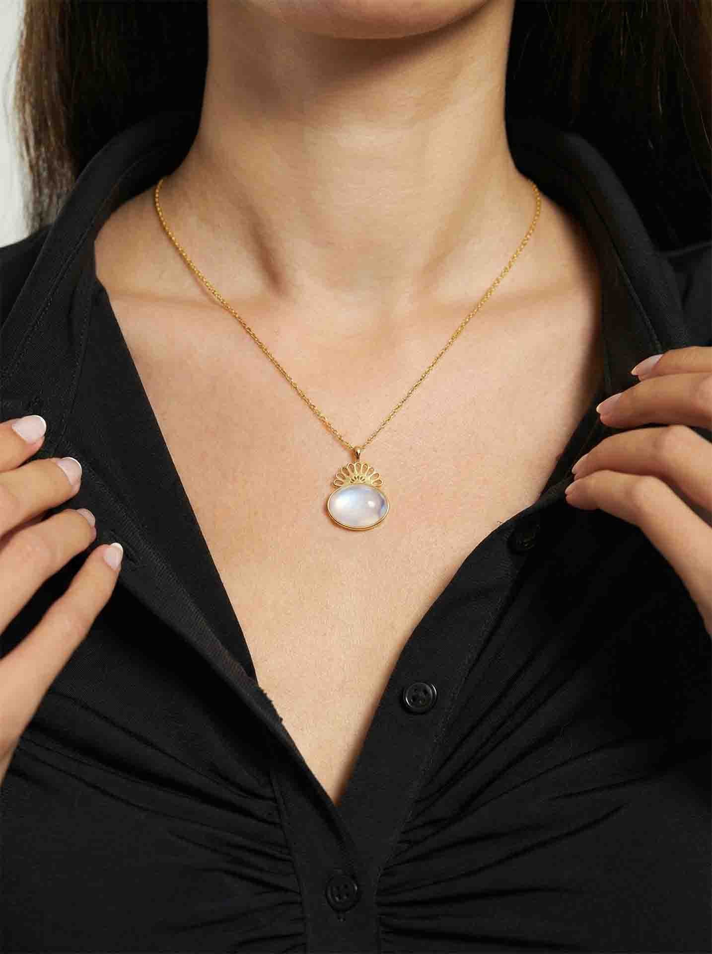 Strand Teardrop Gray Agate Natural Handmade Filigree Necklace Silver