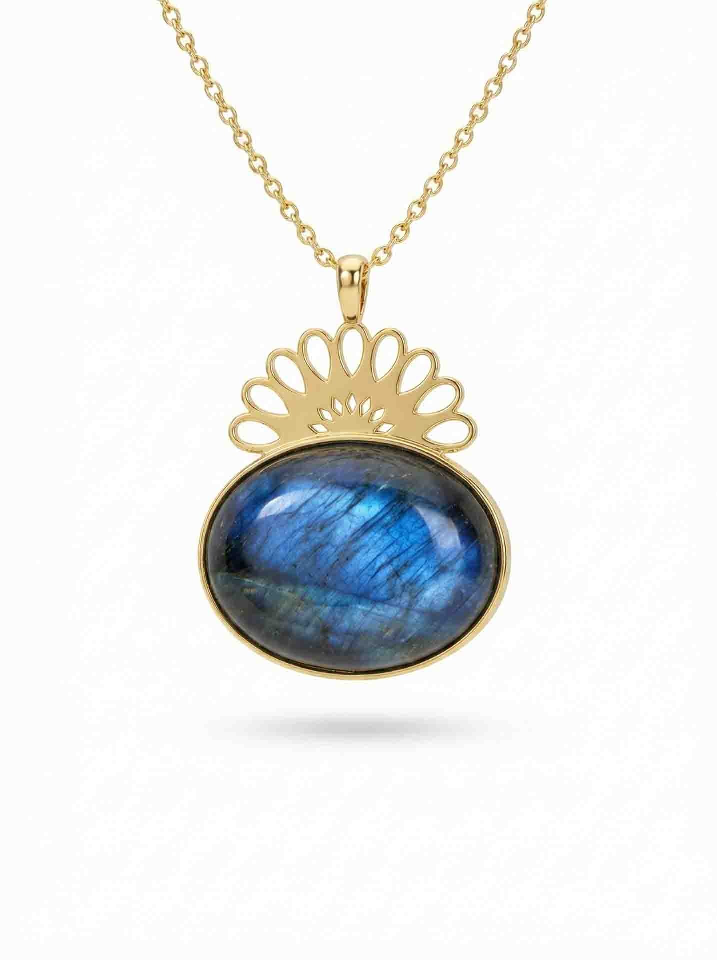 Strand Teardrop Lapis Lazuli Natural Handmade Filigree Necklace Silver