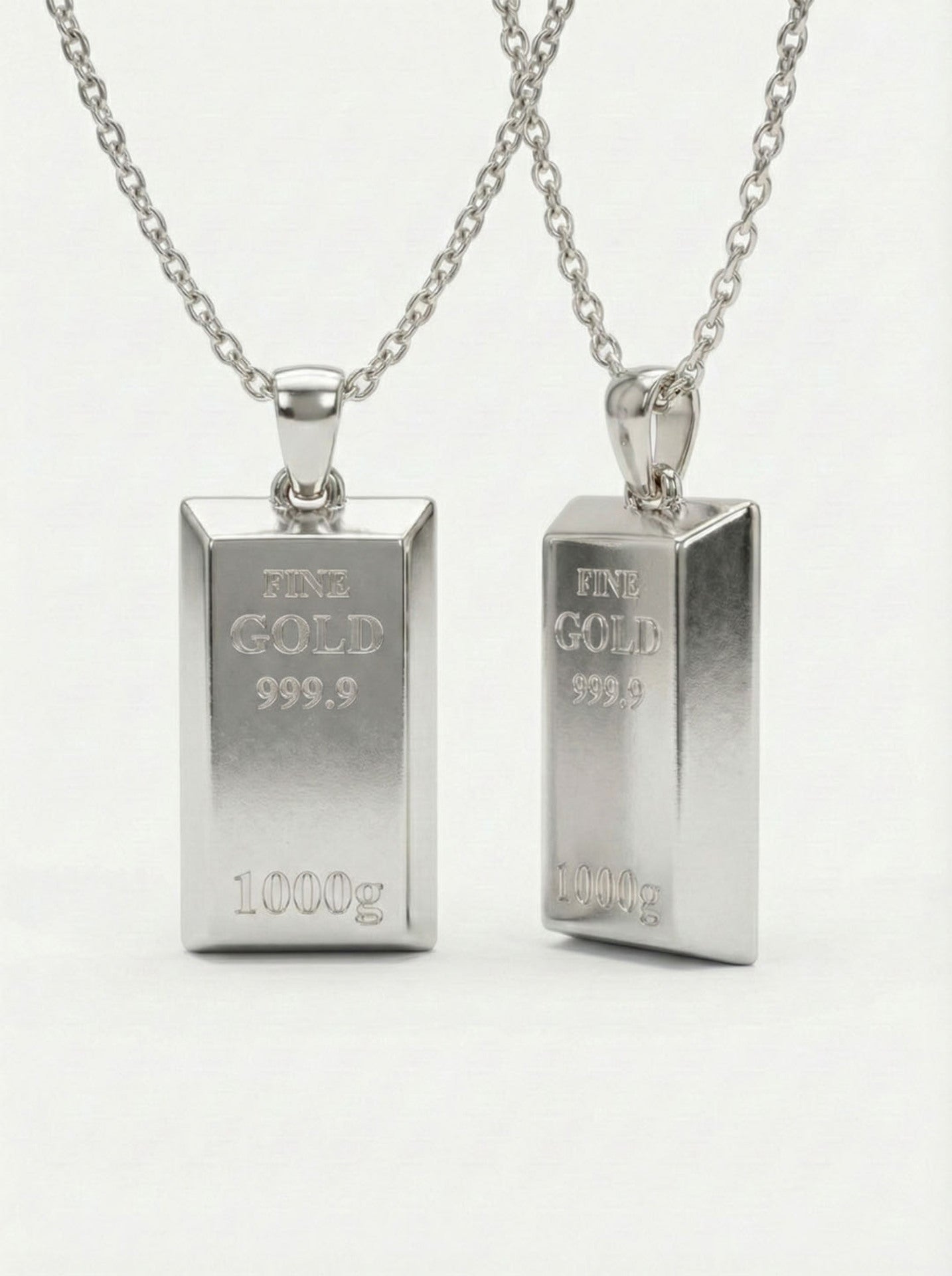 Iconic Turquoise Heart Lock Detailed Chain T Buckle Necklace Silver
