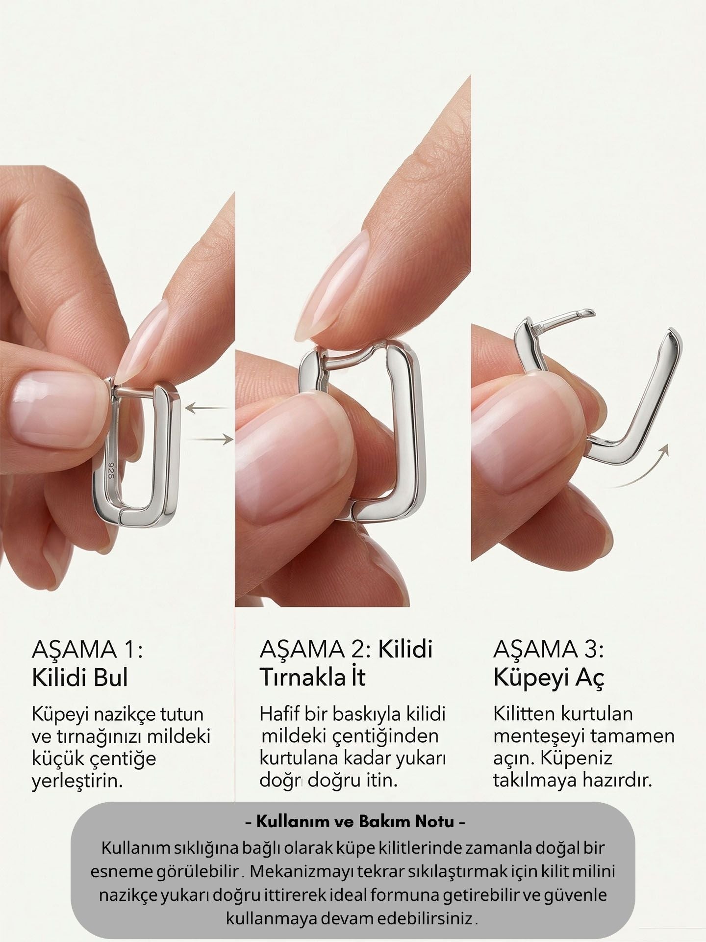 Unisex Hoop Pair Set Rhodium Plated Silver