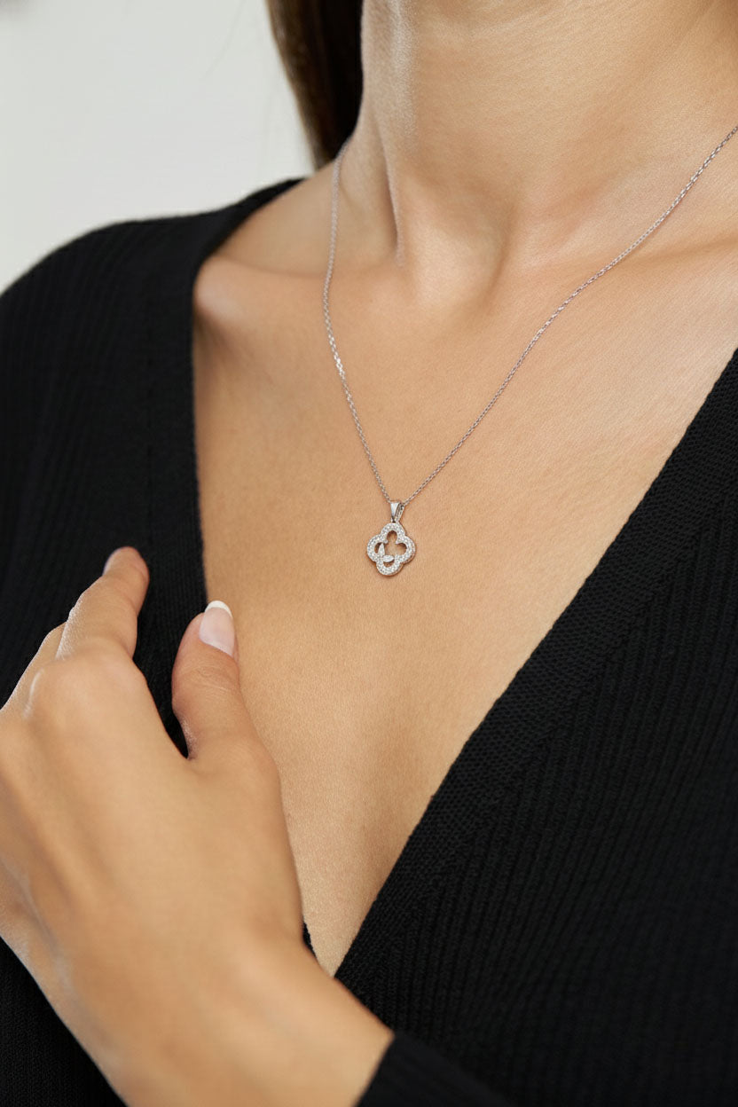 Oxidized Black Ahura Mazda Unisex Necklace Silver