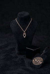 925 Ayar Zirkon Taşlı Rose Minimal Baykuş Gümüş Kolye