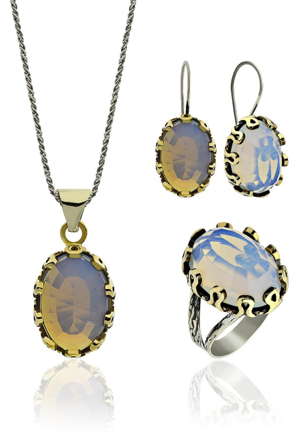 Moonstone Authentic Silver Women's Set