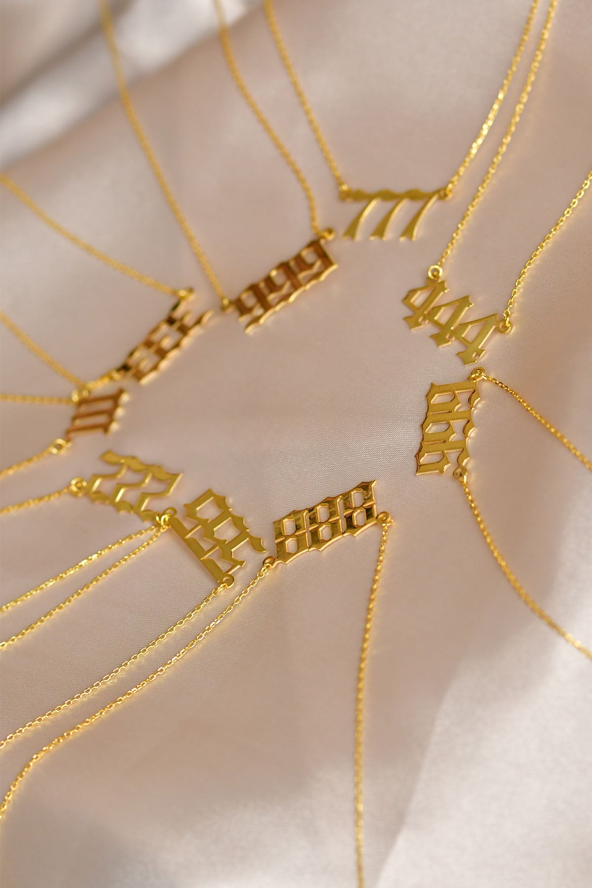 Gold Angel Number 666 Focus Necklace | 925 Silver
