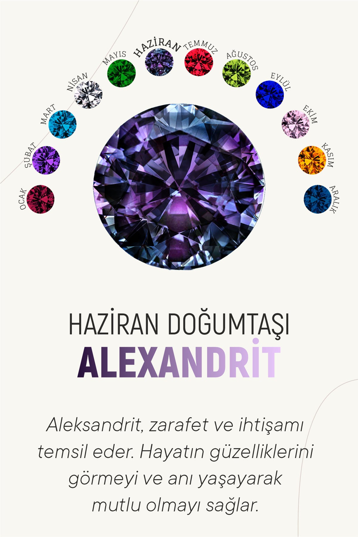 June Alexandrit Birthstone Flower Drops | 925 Silver