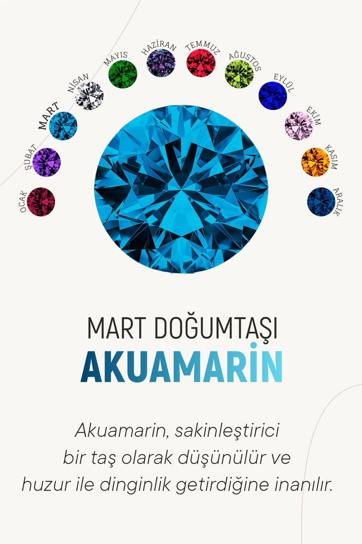 March Aquamarine Birthstone Flower Drops | 925 Silver