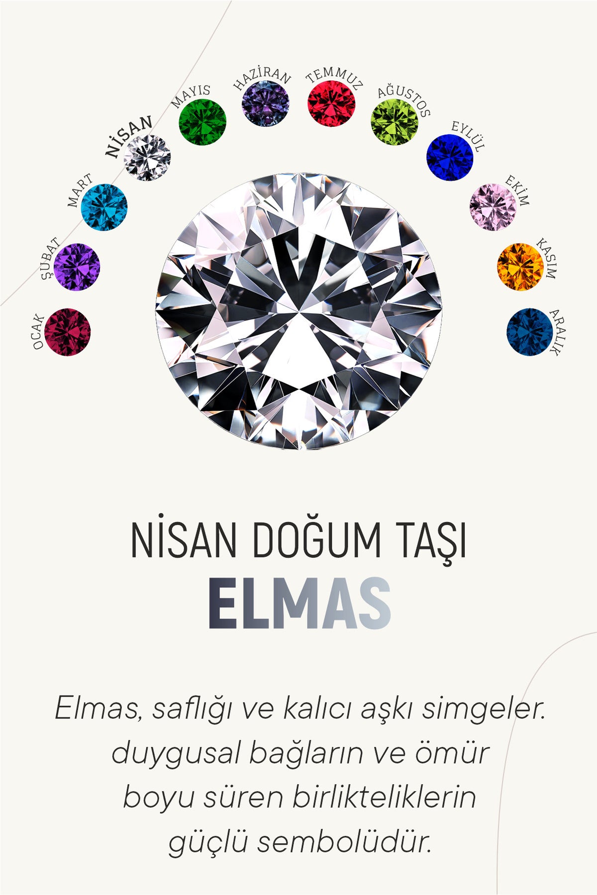 Zircon April Birthstone Filigree Necklace | 925 Silver