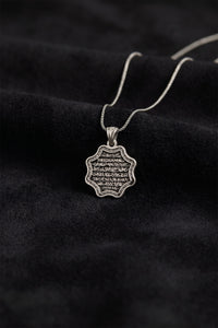 Collier pendentif vintage Ayatul Kursi | Argent 925