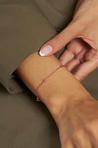 Rose Dorika Minimal Silver Bracelet